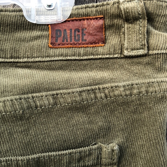 PAIGE Corduroy Stretch Skinny Pants Ankle Zipper Size 29. Fits like size 6/7-ish - Picture 8 of 14